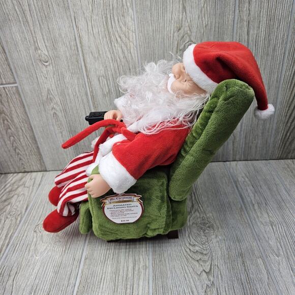 Mr Christmas Animated Reclining‎ Santa Claus Motion Activated Talks Snores *NEW* - Picture 2 of 9